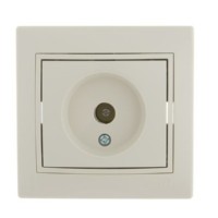 Розетка телевизионная оконечная ТВ СП Mira крем./крем. Lezard 701-0303-130