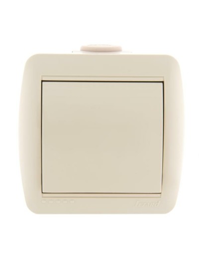 Выключатель 1кл. ОП Nata 10А IP20 крем. Lezard 710-0300-100