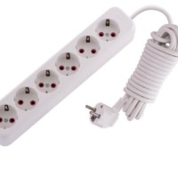 Удлинитель сетевой 6х5м с/з 16А IP20 Lila Lezard 720-0605-601