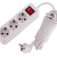 Удлинитель сетевой 3х5м с/з 16А IP20 Lila с выкл. Lezard 720-0305-302