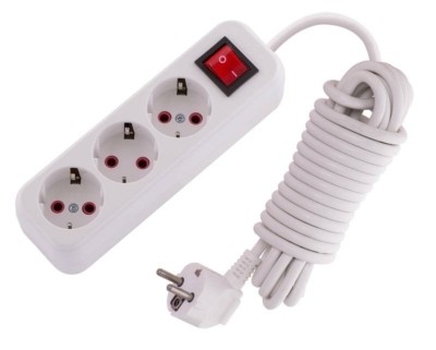 Удлинитель сетевой 3х5м с/з 16А IP20 Lila с выкл. Lezard 720-0305-302