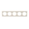 Рамка 5-м Mira гориз. крем. Lezard 701-0300-150