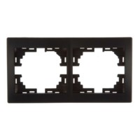 Рамка 2-м Mira гориз. черн. бархат Lezard 701-4200-147