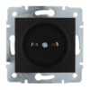 Розетка 1-м СП Karina 16А IP20 термопласт механизм черн. бархат Lezard 707-4288-121B