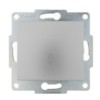 Переключатель 1кл. СП проходной механизм 1п Karina 10А IP20 матов. серебр. Lezard 707-4388-105