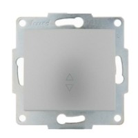 Переключатель 1кл. СП проходной механизм 1п Karina 10А IP20 матов. серебр. Lezard 707-4388-105