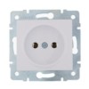 Розетка 1-м СП Karina 16А IP20 термопласт механизм бел. Lezard 707-0288-121B