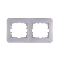 Рамка 2-м Karina Life гориз. жемчуж./бел. перламутр Lezard 708-3000-147