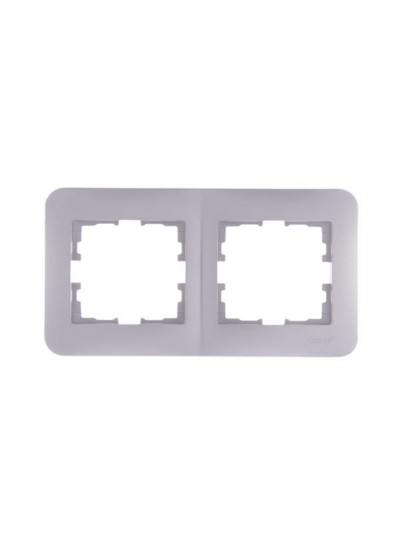 Рамка 2-м Karina Life гориз. жемчуж./бел. перламутр Lezard 708-3000-147