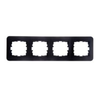 Рамка 4-м Karina Life гориз. черн. бархат Lezard 708-4200-149