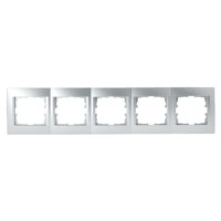 Рамка 5-м Karina гориз. матов. серебр. Lezard 707-4300-150