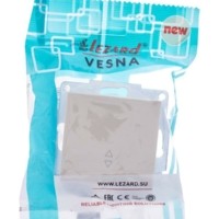 Переключатель 1кл. СП проходной Vesna механизм крем. Lezard 742-0388-105