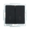 Переключатель 2кл. СП проходной Vesna механизм черн. бархат Lezard 742-4288-106
