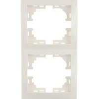 Рамка 2-м Mira верт. бел. Lezard 701-0200-152