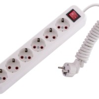 Удлинитель сетевой 6х2м с/з 16А IP20 Lila с выкл. Lezard 720-0602-602