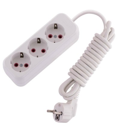 Удлинитель сетевой 3х3м с/з 16А IP20 Lila Lezard 720-0303-301