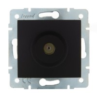 Розетка телевизионная оконечная ТВ СП Karina механизм черн. бархат Lezard 707-4288-130