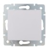 Розетка 1-м СП Karina с/з с крышкой термопласт механизм бел. Lezard 707-0288-123B