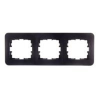 Рамка 3-м Karina Life гориз. черн. бархат Lezard 708-4200-148