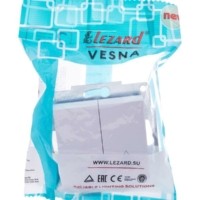 Переключатель 2кл. СП проходной Vesna механизм бел. Lezard 742-0288-106