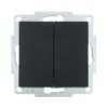 Выключатель 2кл. СП Vesna механизм черн. бархат Lezard 742-4288-101