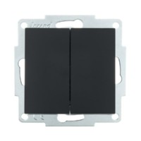 Выключатель 2кл. СП Vesna механизм черн. бархат Lezard 742-4288-101