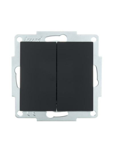 Выключатель 2кл. СП Vesna механизм черн. бархат Lezard 742-4288-101