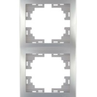 Рамка 2-м Mira верт. сер. метал. Lezard 701-1000-152