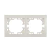 Рамка 2-м Mira гориз. бел. Lezard 701-0200-147