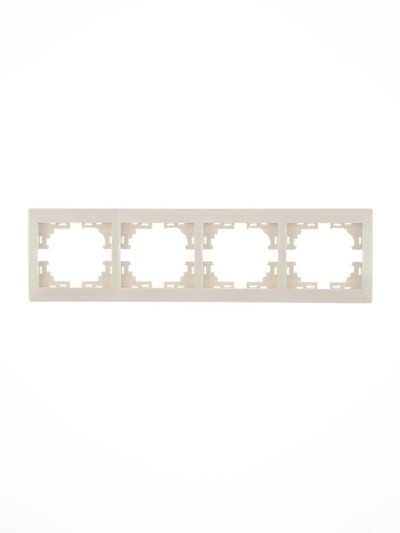 Рамка 4-м Mira гориз. крем. Lezard 701-0300-149