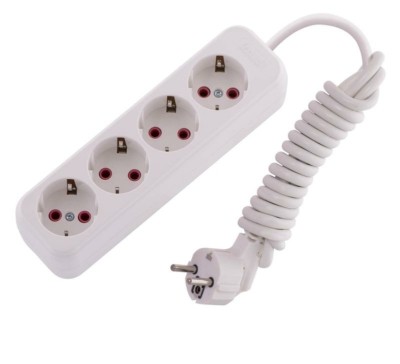 Удлинитель сетевой 4х2м с/з 16А IP20 Lila Lezard 720-0402-401