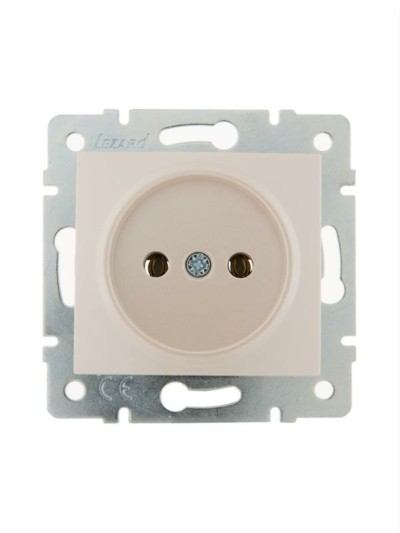 Розетка 1-м СП Karina 16А IP20 термопласт механизм жемчуж./бел. перламутр. Lezard 707-3088-121B