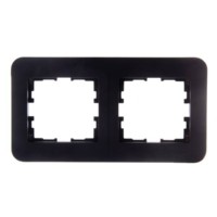 Рамка 2-м Karina Life гориз. черн. бархат Lezard 708-4200-147