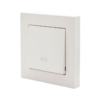 Переключатель 1кл. СП проходной Vesna механизм крем. Lezard 742-0388-107