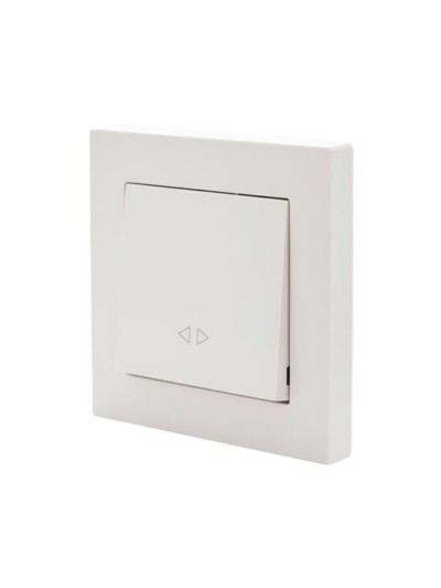 Переключатель 1кл. СП проходной Vesna механизм крем. Lezard 742-0388-107