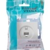 Розетка ПК 1-м СП Vesna механизм бел. Lezard 742-0288-139