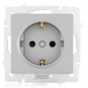 Розетка 1-м СП Vesna с/з защ. шторки ПБТ механизм платина Lezard 742-3588-124B