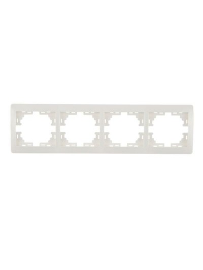 Рамка 4-м Mira гориз. бел. Lezard 701-0200-149