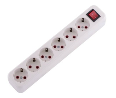 Колодка удлинителя 6-м с/з Lila с выкл. Lezard 720-0600-602