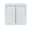Выключатель 2кл. 1п ОП Viola 10А IP20 бел. Lezard 751-0200-101