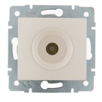 Розетка телевизионная оконечная ТВ СП Karina механизм жемчуж./бел. перламутр. Lezard 707-3088-130