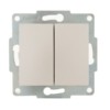 Выключатель 2кл. 1п СП Karina 10А IP20 механизм жемч./бел. перламутр. Lezard 707-3088-101