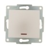 Выключатель 1кл. 1п СП Karina 10А IP20 с инд. механизм жемч./бел. перламутр. Lezard 707-3088-111