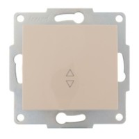 Переключатель 1кл. СП проходной механизм 1п Karina 10А IP20 крем. Lezard 707-0388-105