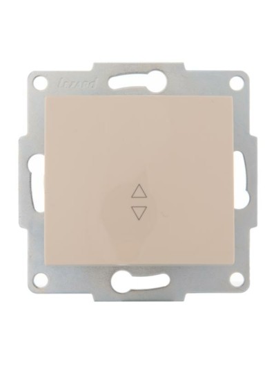 Переключатель 1кл. СП проходной механизм 1п Karina 10А IP20 крем. Lezard 707-0388-105