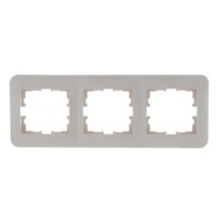 Рамка 3-м Karina Life гориз. крем. Lezard 708-0300-148