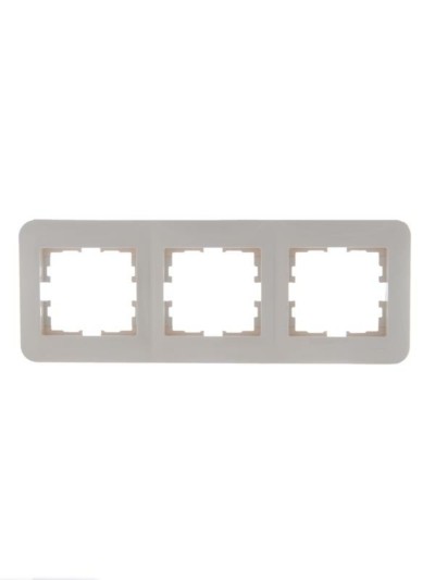 Рамка 3-м Karina Life гориз. крем. Lezard 708-0300-148