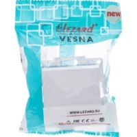 Выключатель 1кл. СП Vesna с инд. механизм бел. Lezard 742-0288-111