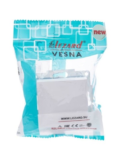 Выключатель 1кл. СП Vesna с инд. механизм бел. Lezard 742-0288-111