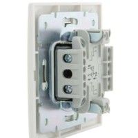 Выключатель кнопочный 1кл. СП Mira бел. Lezard 701-0202-103